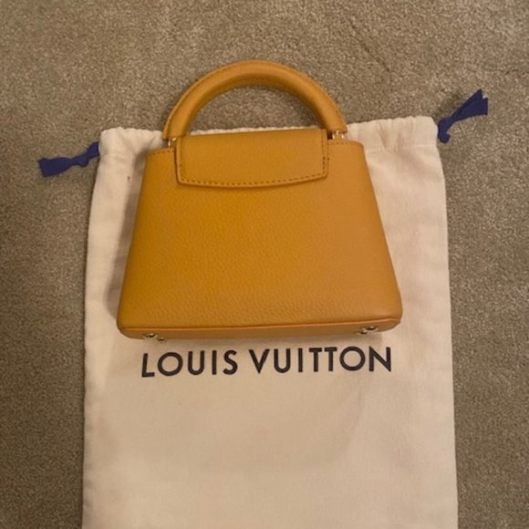 *AUTHENTIC* Louis Vuitton Mini Taurillon Capucines - Orange with Mother of Pearl - Picture 4 of 10